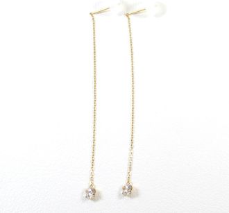 C&A Unbranded (18K) Drop Earrings (Pre-Owned)