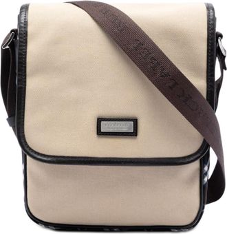 Burberry Pre-owned Burberry Nova Check Trimmed Canvas Crossbody Unisex Y5H7SG4SOUASV8G6