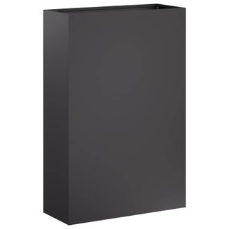 vidaXL Macetero De Jard&iacute;n Negro 40 X 20 X 75 Cm Acero Laminado En Fr&iacute;o Vidaxl