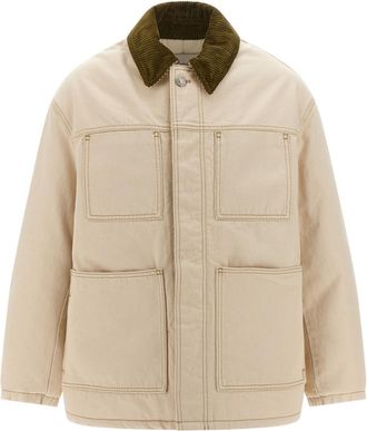 Ami Beige Solid Jacket