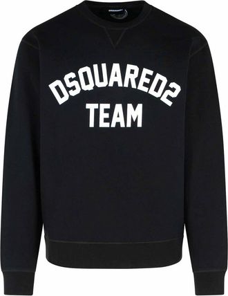 Dsquared2 Black Cotton Sweatshirt