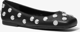 Michael Kors Matilda Studded Leather Ballet Flat