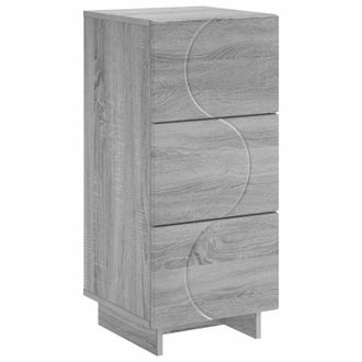 vidaXL Aparador Sonoma Gris 33,5 X 34,5 X 75 Cm Madera De Ingenier&iacute;a Vidaxl