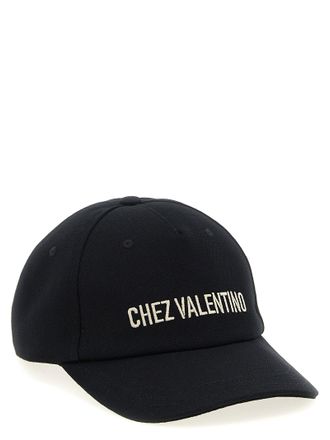 Valentino Garavani Logo-Embroidered Cotton Baseball Cap - Black