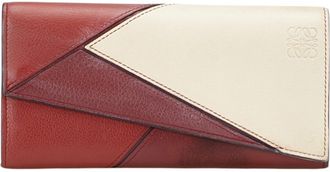 Loewe Red Color White Leather Coin Purse/Coin Case (Pre-Owned)