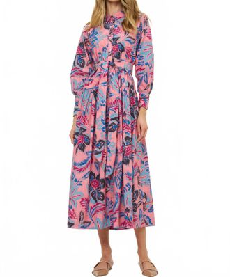 Oliphant Layla Midi Dress In Chennai Rose
