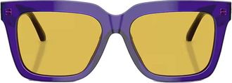 Versace Yellow Square Ladies Sunglasses VE4498 554585 55