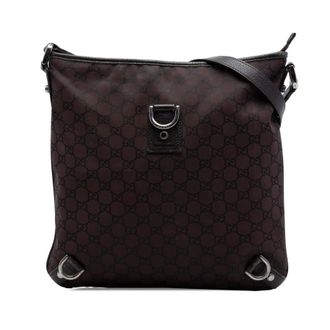 Gucci Pre-owned Gucci GG Nylon Abbey D Ring Crossbody Unisex QRTE1WMFFGAPV85P