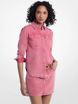 Michael Kors Garment-Dyed Denim Shirt