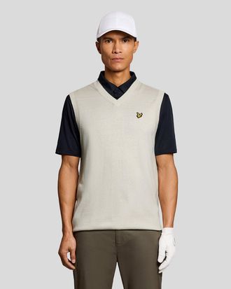Lyle & Scott Lichtgewicht Gebreid V-hals Vest