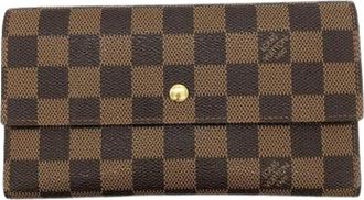 Louis Vuitton Pre-owned Wallets, unisex, Brown, Size: ONE SIZE Pre-owned Long wallet (tri-fold)