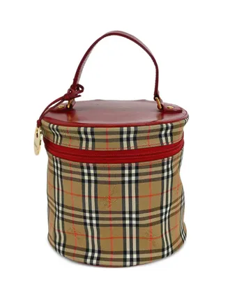 Burberry 1990-2000s house check vanity handbag - Neutrals