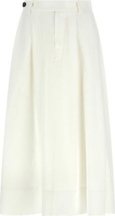 Brunello Cucinelli White Sartorial skirt