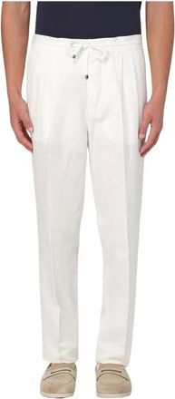 Brunello Cucinelli Hombre, Pantalones, Blanco, Talla: L