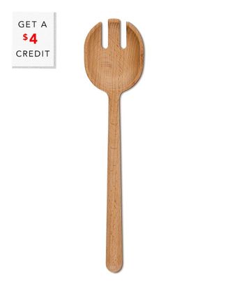 LE CREUSET Signature Wood Serving Fork With $4 Credit
