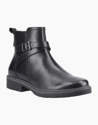Hush Puppies Womens Tove Buckle Womens Ankle Boots - Black - Size: 6