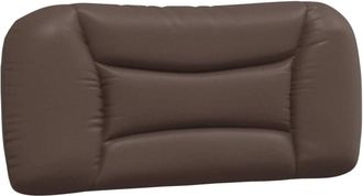 vidaXL Cabecero De Cama Acolchado Cuero Sint&eacute;tico Marr&oacute;n 90 Cm Vidaxl