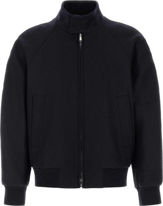 Fendi Midnight Blue Stretch Cashmere Jacket