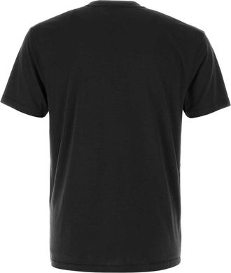 Tom Ford Mens Slate Lyocell Blend T-Shirt Black Cotton T-shirts And Polos
