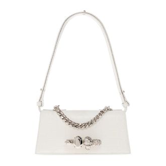 Alexander McQueen Dames, Tassen, Wit, Maat: ONE Size Leer
