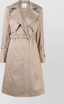 Patou trench coat featuring notched lapels