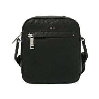 HUGO BOSS Hugo, Messenger Bags, male, Black, Size: ONE SIZE Crossbody Bag Structured Zip Closure