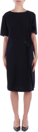 Emporio Armani Dames, Jurken, Blauw, Maat: XL Poliester