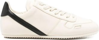 Rick Owens Minimal leren sneakers - Beige