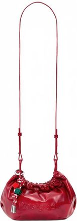 Desigual Womens Small Logo Crossbody Bag In Red