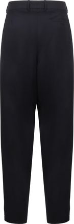 Giorgio Armani Mens Virigin Wool Trousers Blue Virgin