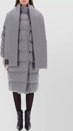 HUGO BOSS padded quilted coat and matching scarf