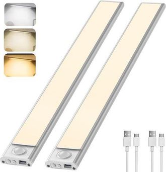 OEM Luz De Armario Con Sensor De Movimiento Para Interiores De 30 Cm, Tira De Luz Led Inal&aacute;mbrica Para Cocina, Luz Para Armario De 6000 K Con 3 Modos De I