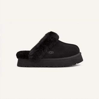 UGG Womens Disquette Slippers In Black