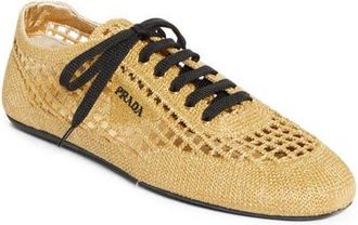 Prada Crochet Sneaker in Platino at Nordstrom, Size 10Us