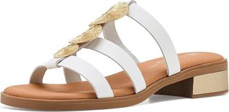 Eric Michael Inka Womens Sandals White : EU 40 (US Womens 9.5-10) M (B), Leather