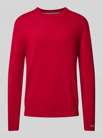 Pepe Jeans London Strickpullover aus Baumwoll-Woll-Mix mit Kaschmir-Anteil Modell Andre in Rot, Größe XXL