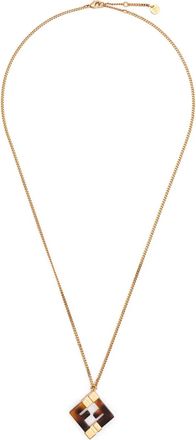 Fendi Collana con pendente FF - Oro