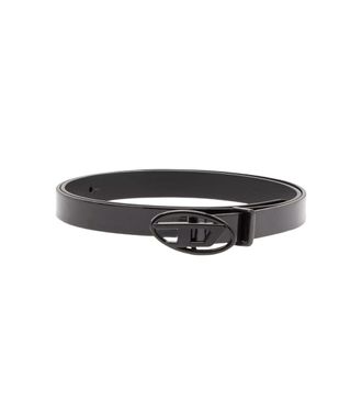 Diesel Black Logo Buckle Belt