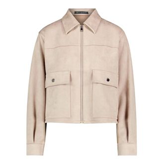 Betty Barclay Velours Licht Jack - Dames - Jassen - Beige - Maat: 2XL Velours