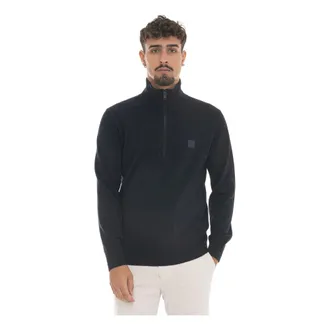 HUGO BOSS Heren, Truien, Blauw, Maat: S Katoen