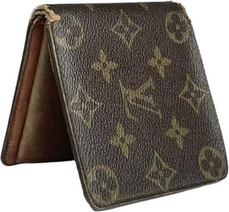 Louis Vuitton Pre-owned Wallets, female, Brown, Size: ONE SIZE Pre-owned Leather Wallet