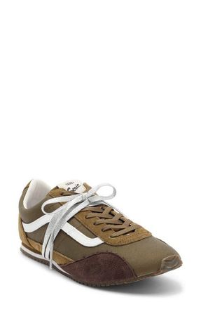 Vans Premium Super Lowpro Trainer in Pig Suede Olive at Nordstrom, Size 5.5