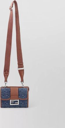 Fendi leather clutch bag