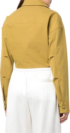 Off-white Womens Twist-Front Cropped Cargo Shirt Aw22 W