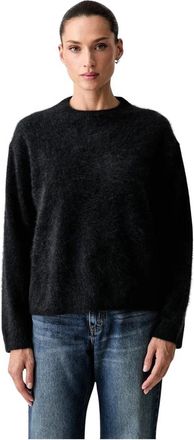 Marc O'Polo Gebreide trui met ronde hals - Dames - Truien - Zwart - Maat: S Wol