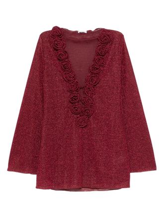 Oséree Lumière Rose mini dress - Red