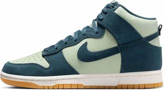 Nike Mens Dunk High Sneakers In Horizon/phantom/gum Yellow/armory Navy