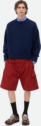 Bottega Veneta Short In Twill Di Cotone Leggero - Bottega Veneta