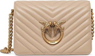 Pinko mini Love Click cross body bag - Brown