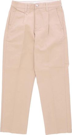 Obey Zomerbroek van canvas met zakken - Heren - Straight fit broeken - Beige - W34 - Katoen - Broeken
